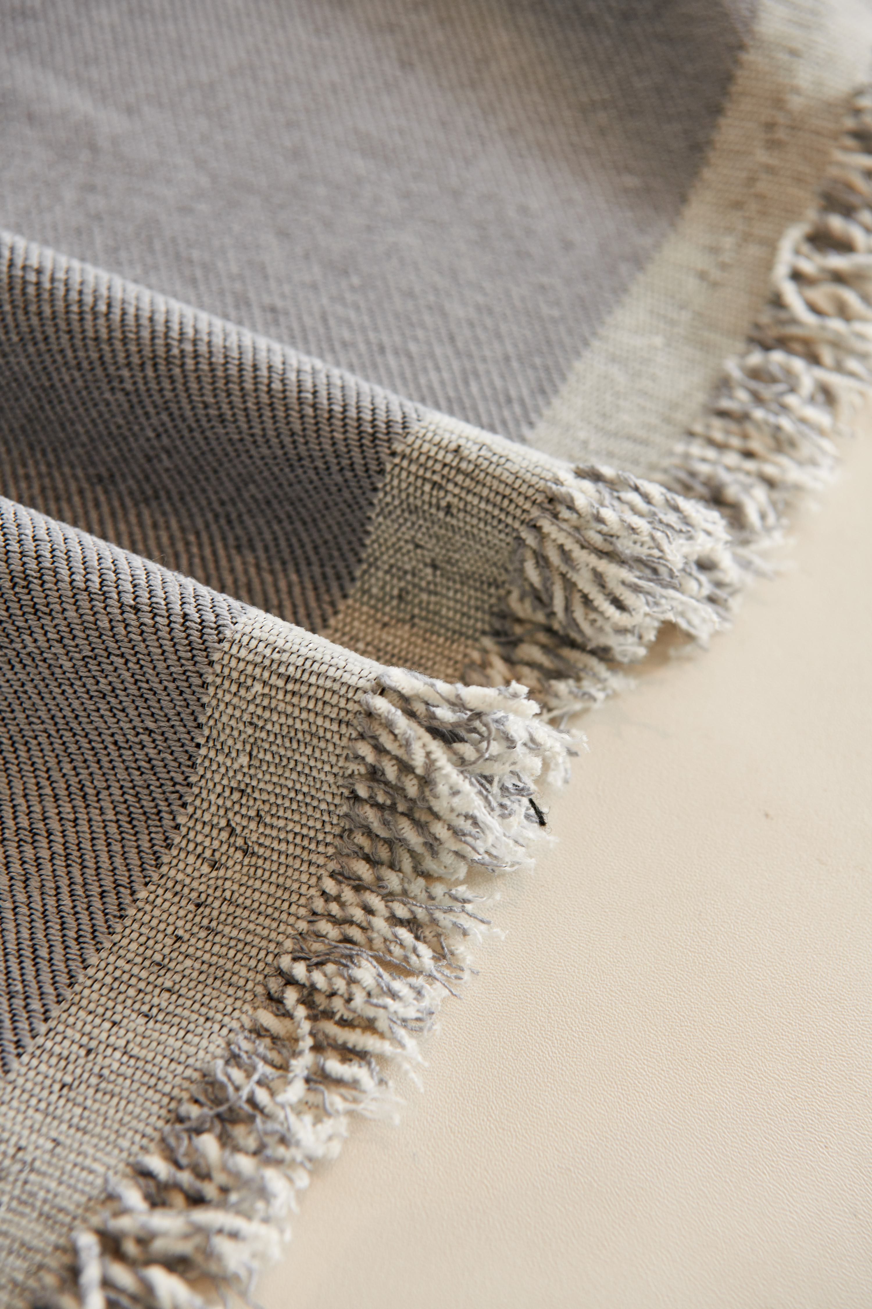 Handwoven wool throw
